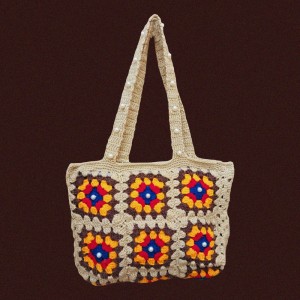 Handmade Granny Squar Crochet Bag for Ladiess: Stylish and Sustainable Bag - Floral Elegance Crochet Bags for women