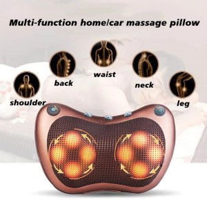 Head Neck Body Massage Pillow Heating Kneading Home Car Dual Use Body Cervical Lumbar Waist Leg Pain Relief Massager Health Care