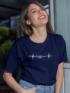 Heartbeat Coffe Women T-Shirt
