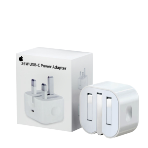 High-Quality 25w Type C iPhone Power Adapter Charger 3 Pin (Uk Pin)