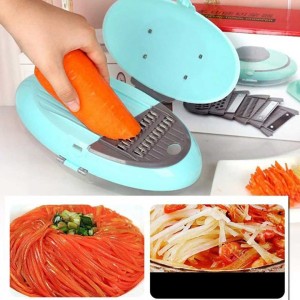 High Quality 7 In 1 Egg-Shaped Multifunctional Vegetable Cutter and Shredder Best Kitchen Tool Appearance Design Vegetable Chopper Food Chopper Onion