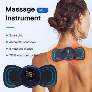 High Quality Neck Rechargeable Massager Electric EMS Cervical Vertebra Massage Patch for Muscle Pain Relief, Support