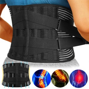 Hot Sale Back Braces Waist Belt Men Women Work Lower Back Pain Relief Breathable Anti-skid Spine Lumbar Support Belt