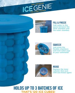 Ice Genie Ice Cube Maker -The Revolutionary Space Saving Ice Cube Maker
