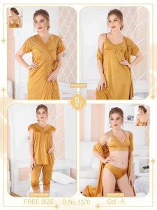 Imported 6 Pcs Bridal Nighty Pack 