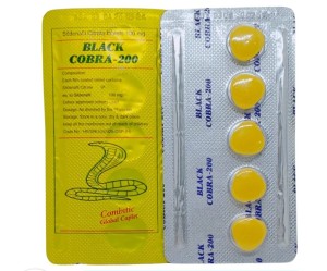 Indian Black Cobra 200mg Delay Tablet - 5 Tablets