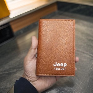 Jeep Buluo Regular Size Men's Casual Artificial Leather Wallet - High Quality (16 Card Slots) - Unique Design BKs