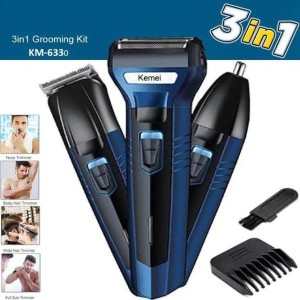Kemei 3 in 1 Rechargeable and Cordless Electric Shaver