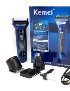 Kemei Three-in-One KM 6331 Reciprocating Electric Shaver Kemei - Blue
