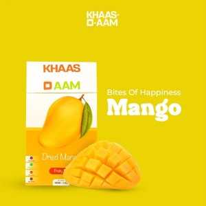 Khaso Aam Mango Chaunsa Flavor 100 Gm, 100% Natural Dried Mango Fruit Candy Premium Mango Fruit Bar, Aam Papad Mango Pulp Jelly Fruit Bites
