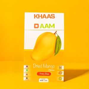 Khaso Aam Mango Chaunsa Flavor 500 Gm, 100% Natural Dried Mango Fruit Candy Premium Mango Fruit Bar, Aam Papad Mango Pulp Jelly Fruit Bites
