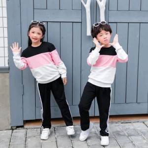 Kids Multi Colour Tracksuit Fleece Sweatshirt and Trouser By Khokhar Stockists