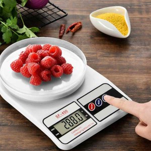 Kitchen Scale, Electronic Digital Kitchen Scale, Small Weight Machine, 10 KG Portable Weight Machine for Weighing Multiple Stuff Like Food Vegetable F
