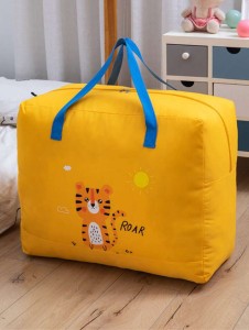Large Capacity Cartoon Portable Bedsheet Storage Bag, An Indispensable Tool For Children's Movement, Home And Kindergarten Storage