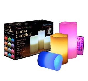 LED ing Candles Battery Operated with 18-Key Remote Timer, Color Changing Real Wax Set of 6 Flameless Pillar Candles Indoor Halloween Christmas Romant