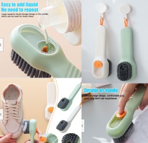 Liquid Household Shoe Washing Brush Soft Bristles Laundry Brush Collar Cleaning