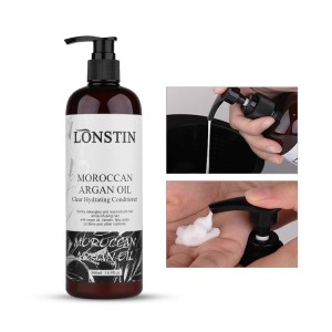 lonstin Moroccan Argan Oil Hair Conditioner 500 ml, Argan Oil Clear Hydrating Hair Shampoo, Moisturizing Hair Shampoo & Repair for Dry Damaged Frizzy
