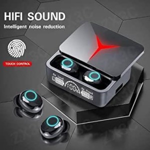 M90 Pro TWS Bluetooth 5.2 Headphones Touch Control Earphones LED Display Headset 9D HiFi Quality Wireless Earbuds