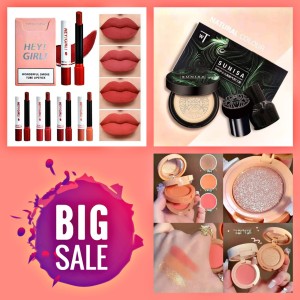 3 In 1 Makeup Deal - Sunisa , Lip Tint , Glitter Eyeshadow Kit