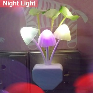 Mashroom Wall Light-Control Sensor Night Light Induction Dream Fung Mushroom Lamp Home Bedroom Decoration