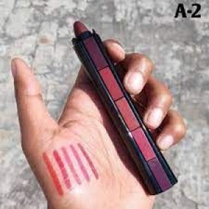 Matte Lipsticks 5 In 1 Red Brown Nude Pink Maroon Waterproof Long Lasting Creamymatte Lipsticks