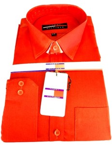 Men's plain formal red dress shirt for Gents