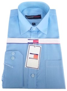 Men's plain formal sky blue dress shirt for Gents