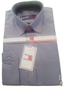 Men's plain grey formal dress shirt for gents