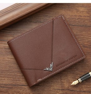 Men's Short Design Causal Purses Male Folding Wallet Card Holders High Quality Slim Money Bag New Men PU Leather Wallets