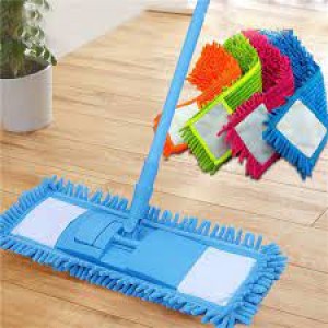 Microfiber Wet and Dry Flat Cleaning Mop with Telescopic Long Handle