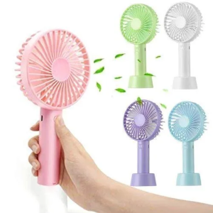 Mini Portable Battery Operated Hand Fan Electric USB Rechargeable, For Outdoor Travel