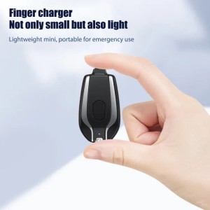 Mini Portable Keychain Phone Charger Emergency Power Banks Retractable Plug Power Fast Charging For Android Type C