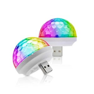 Mini RGB LED Stage Light Bulb Disco DJ Home Party Portable USB Ball Colorful Lamp Bar Club Mini USB Atmosphere Light