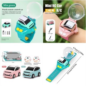 Mini Watch Control Car Cute Rc Car Kids Game Interactive Toys For Boys Girl Birthday Christmas Watch Gift
