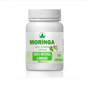 Moringa Powder Capsules (100 Capsules in 1 Bottle)