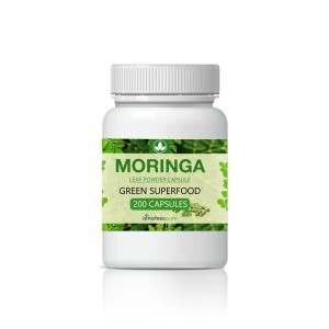 Moringa Powder Capsules (200 Capsules in 1 Bottle)