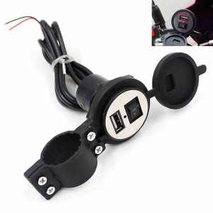 Motor Bike Cell Phone Charger With Waterproof Silicon cover And USB Port