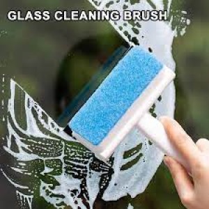 Multi-function Glass Window Wiper Soap Cleaner Squeegee Mirror Bathroom Wall Cleaning Brush Removable Sponge Brush Head