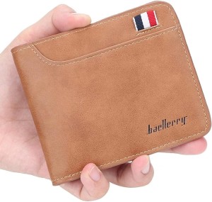 Baellerry Multi Functional Fashion Minimalist Multi Card Position Short Zipper Pu Leather Man Wallets