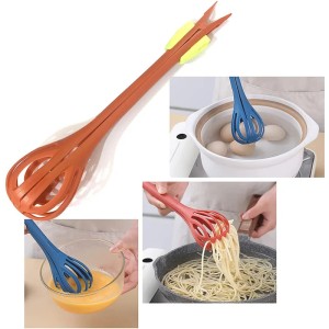 Multifunctional Egg Beater Egg Milk Whisk Mixer Manual Stirrer Cooking Pasta Tongs Food Clips Kichen Cream Bake Tool Accessories
