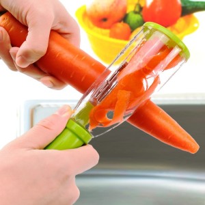 Multifunctional Storage Type Peeling Knife With Barrel Vegetable & Fruit Peeler Cutter