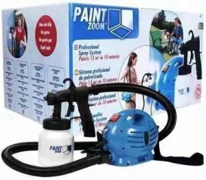 Mystery Shop Plastic 37 cm x 24 cm x 21 cm White and BlYES Paint Zoom (RAISTAR- Paint Zoom Spray Pump)