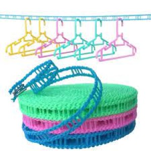 New 5m Cloth Hanging Rope Nylon Non-slip Clothes Dryer Rope With Hook For Travel Camping Windproof Laundry Rope Clothes Hangers Clothesline Washing Li