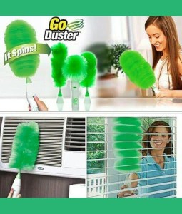 New Multifunctional Electric Go Duster Microfiber Dust Cleaning Brush