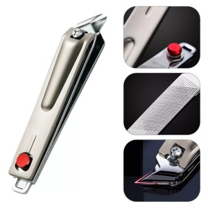 OMEDA Large Bevel Sharp Manicure Cutters for Nails Stainless Steel Pedicure Oblique Nail Clippers