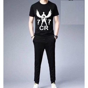 New CR-7 Tracksuit For Boys and Men ( TShirt+Trouser )