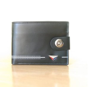 Dunbollu Men's Retro Trifold PU Leather Wallet: Stylish Card Holder Design