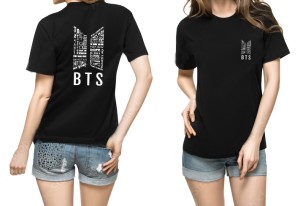 New Stylish Trendy Slim Fit Bts Printed Round Neck Black T-Shirts For BTS fans Lovers