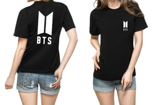 New Stylish Trendy Slim Fit Bts Printed Round Neck T-Shirts For BTS fans Lovers All Member Tagline Theme For Women N Girls Front Back print Half Sleev