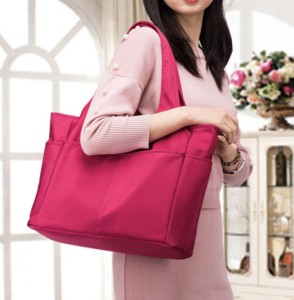 New Trendy Pink Hand-Carrying Oxford Waterproof Women’s Bag